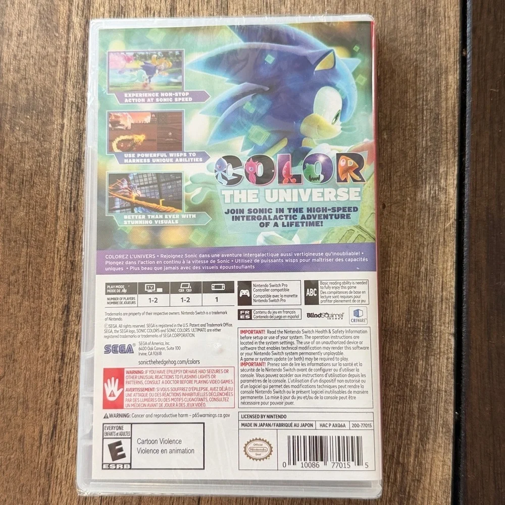 Sonic Colors Ultimate Standard Edition (Post Launch) (Nintendo Switch)NEW 👈🏻